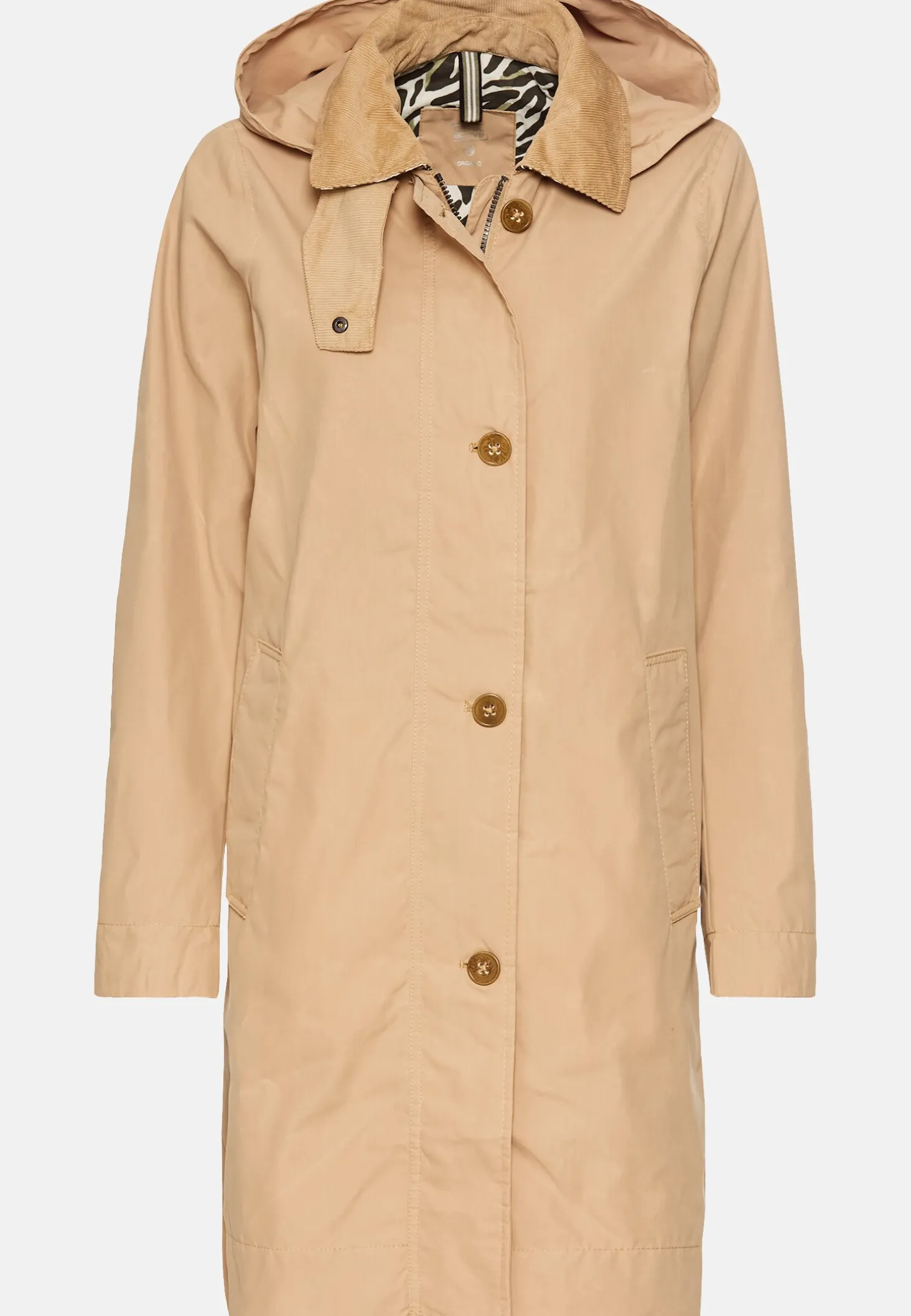 Trenchcoat aus gewachster Baumwolle