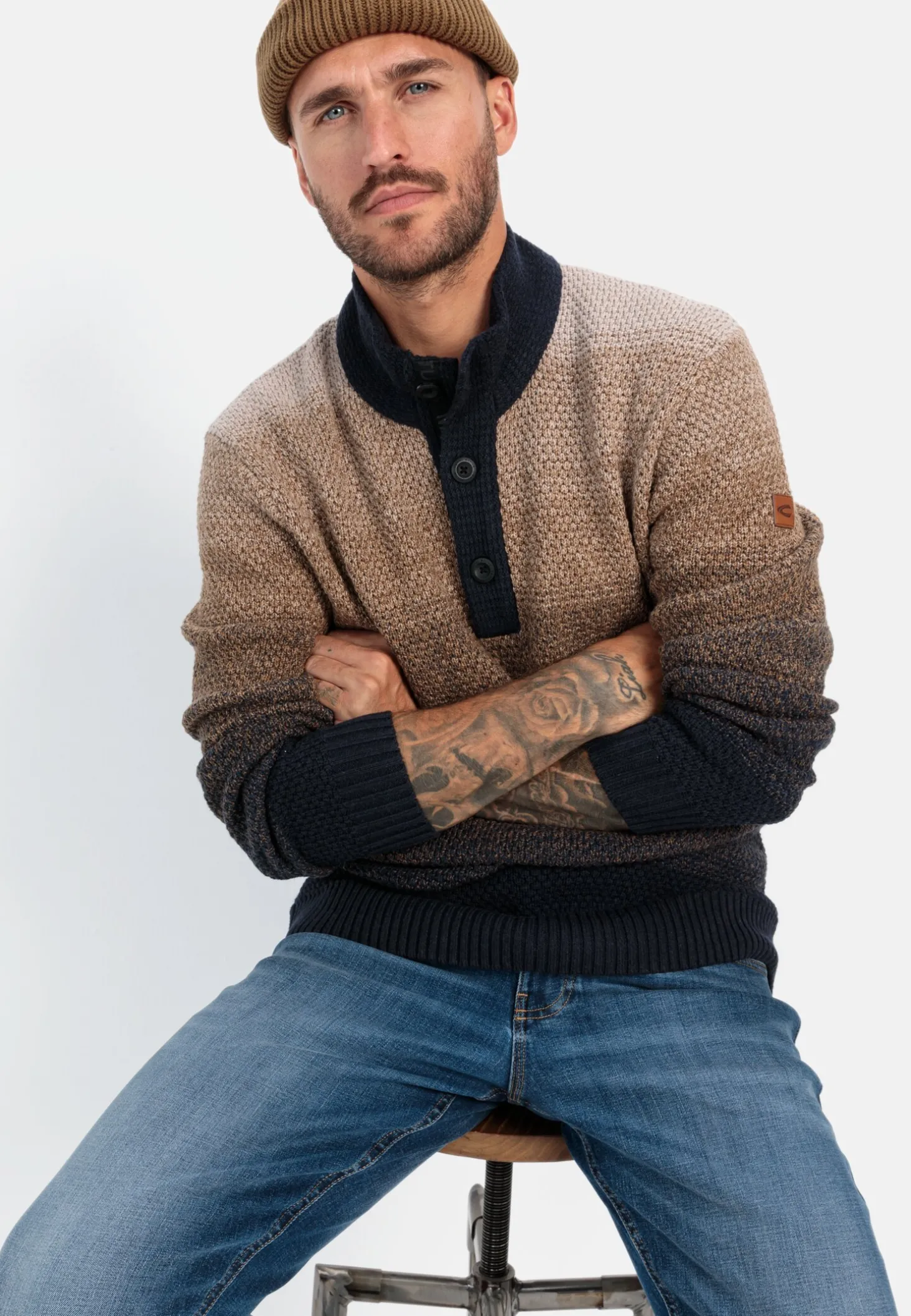 Troyer Pullover aus einem Baumwollmix