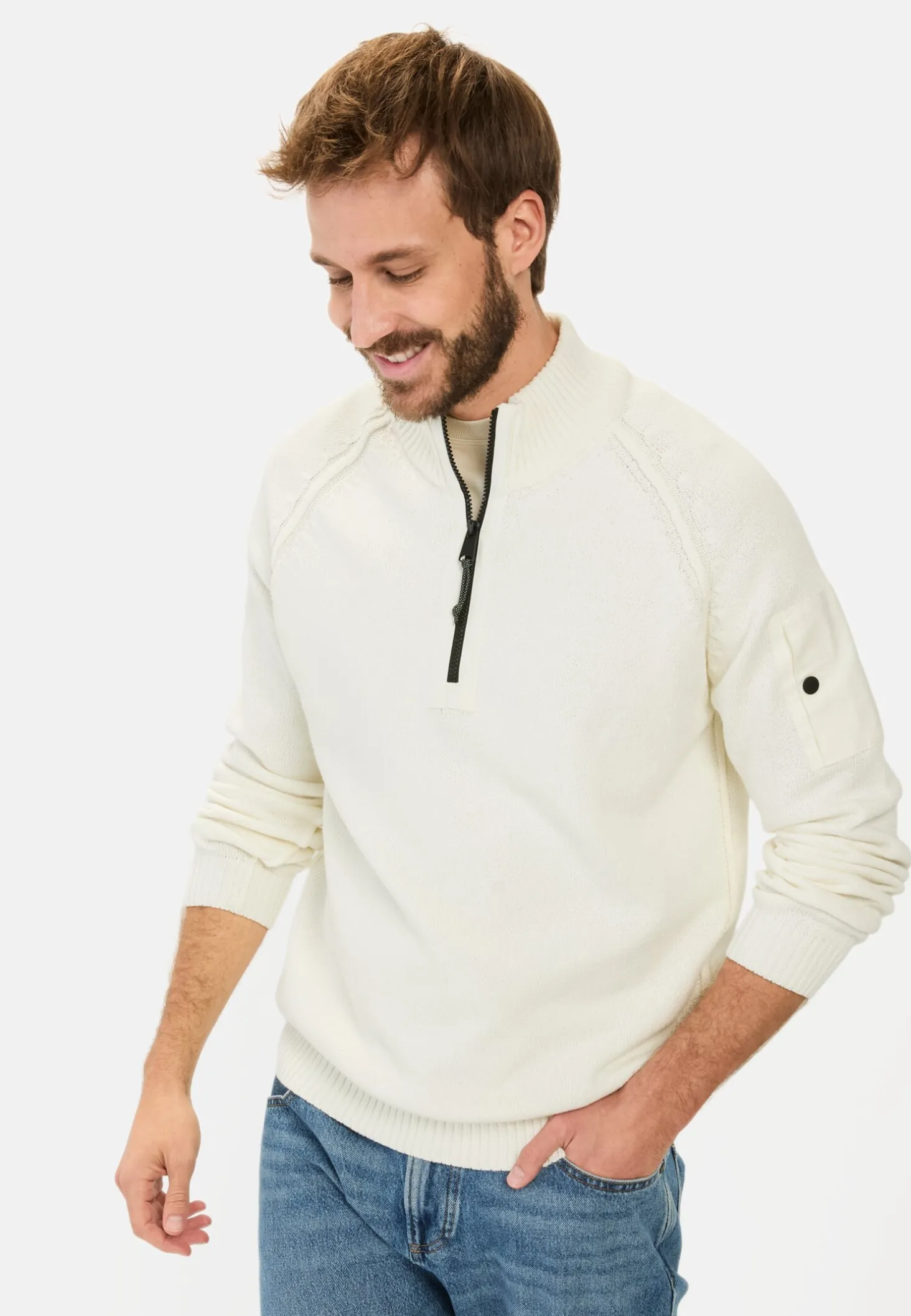 Troyer Pullover aus einem Baumwollmix