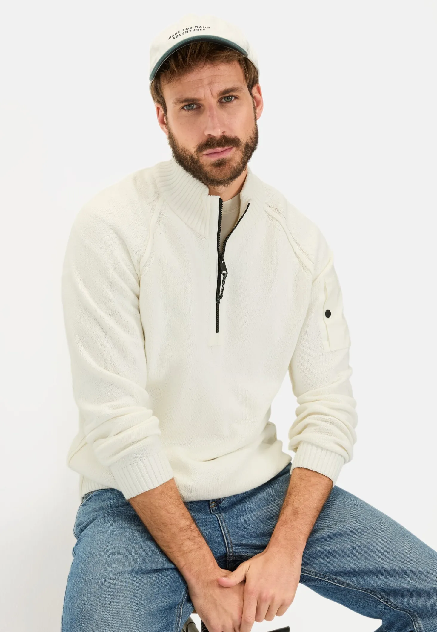 Troyer Pullover aus einem Baumwollmix