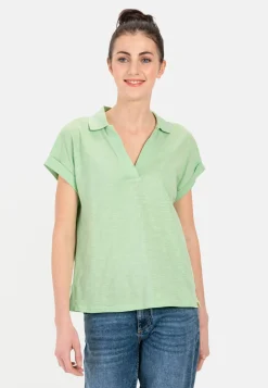 T-Shirt mit Polokragen aus Organic Cotton