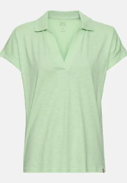 T-Shirt mit Polokragen aus Organic Cotton