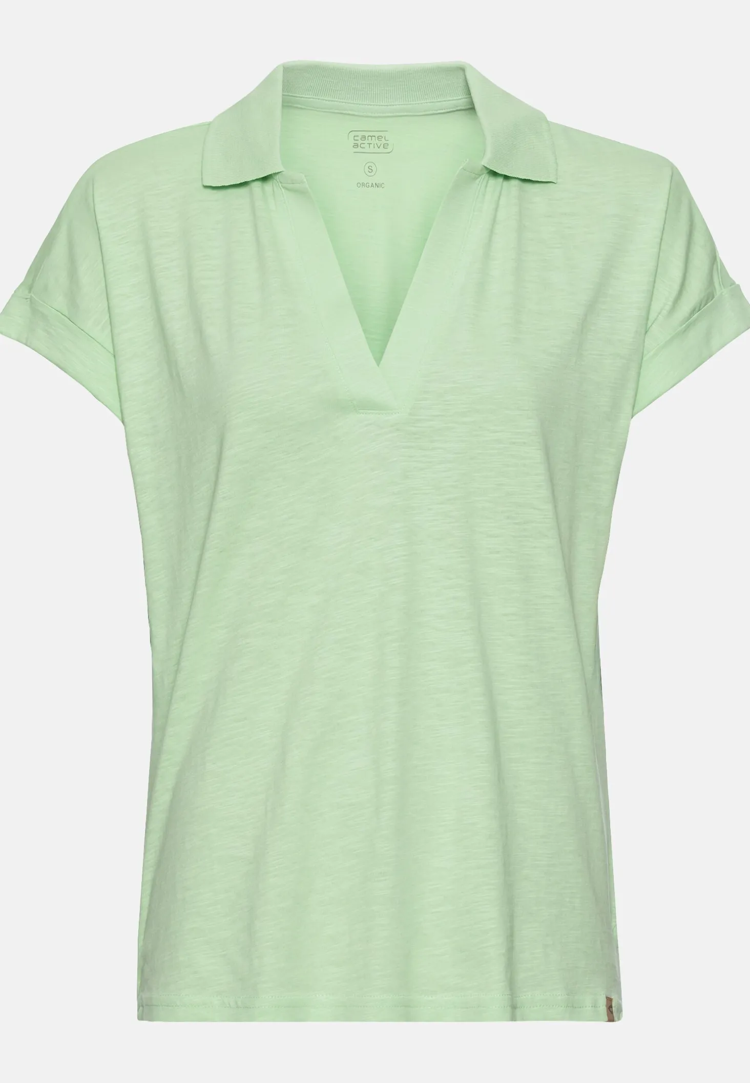 T-Shirt mit Polokragen aus Organic Cotton