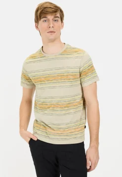 T-Shirt mit Streifenmuster aus Baumwolle