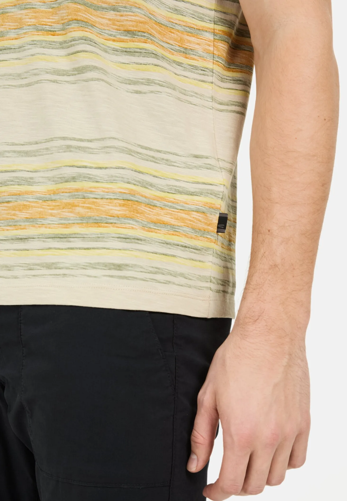 T-Shirt mit Streifenmuster aus Baumwolle