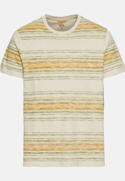 T-Shirt mit Streifenmuster aus Baumwolle