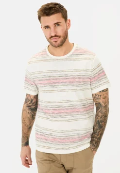 T-Shirt mit Streifenmuster aus Baumwolle