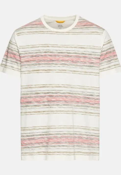 T-Shirt mit Streifenmuster aus Baumwolle