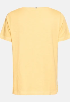 T-Shirt mit V-Ausschnitt aus reiner Baumwolle