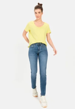 V-Neck T-Shirt aus Organic Cotton