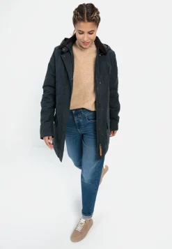 Wachsjacke mit abnehmbarer Kapuze
