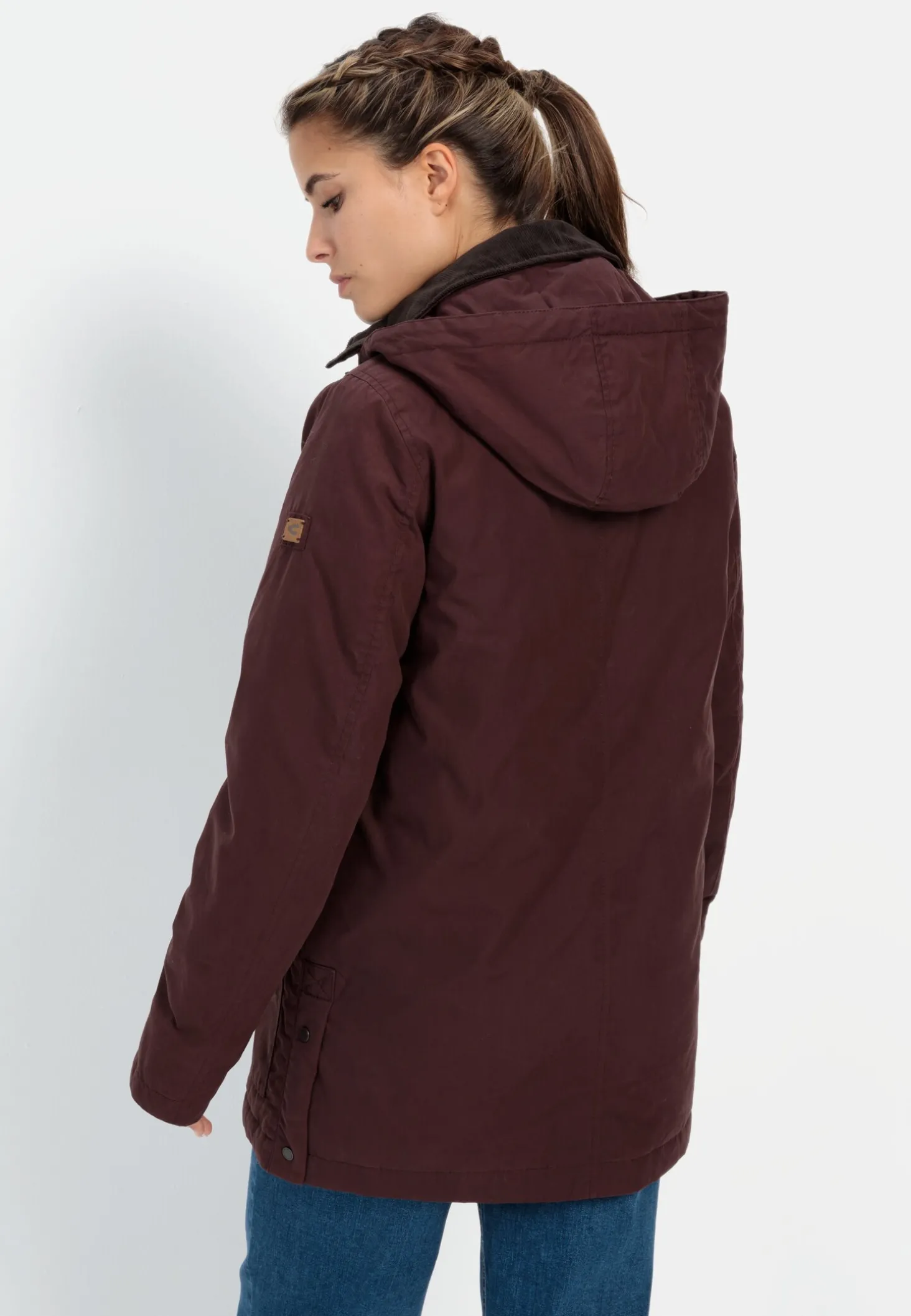 Wachsjacke mit abnehmbarer Kapuze