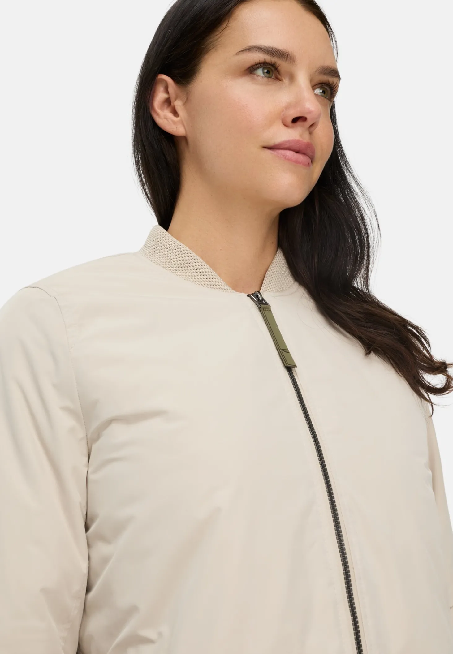 Wasserabweisender Mantel aus reinem Polyester