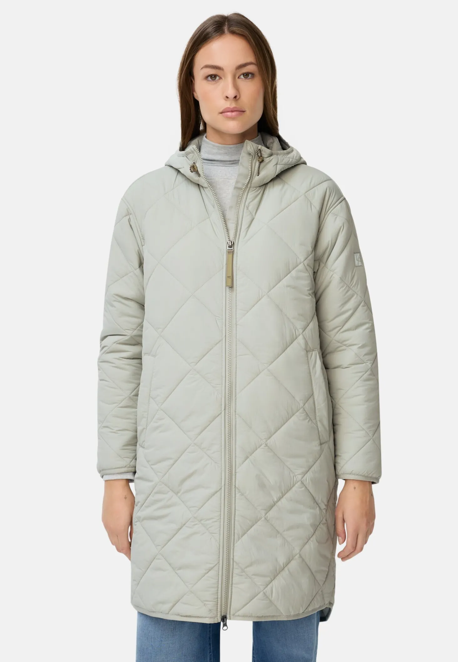 Wasserabweisender Parka mit einem Zwei-Wege Reißverschluss