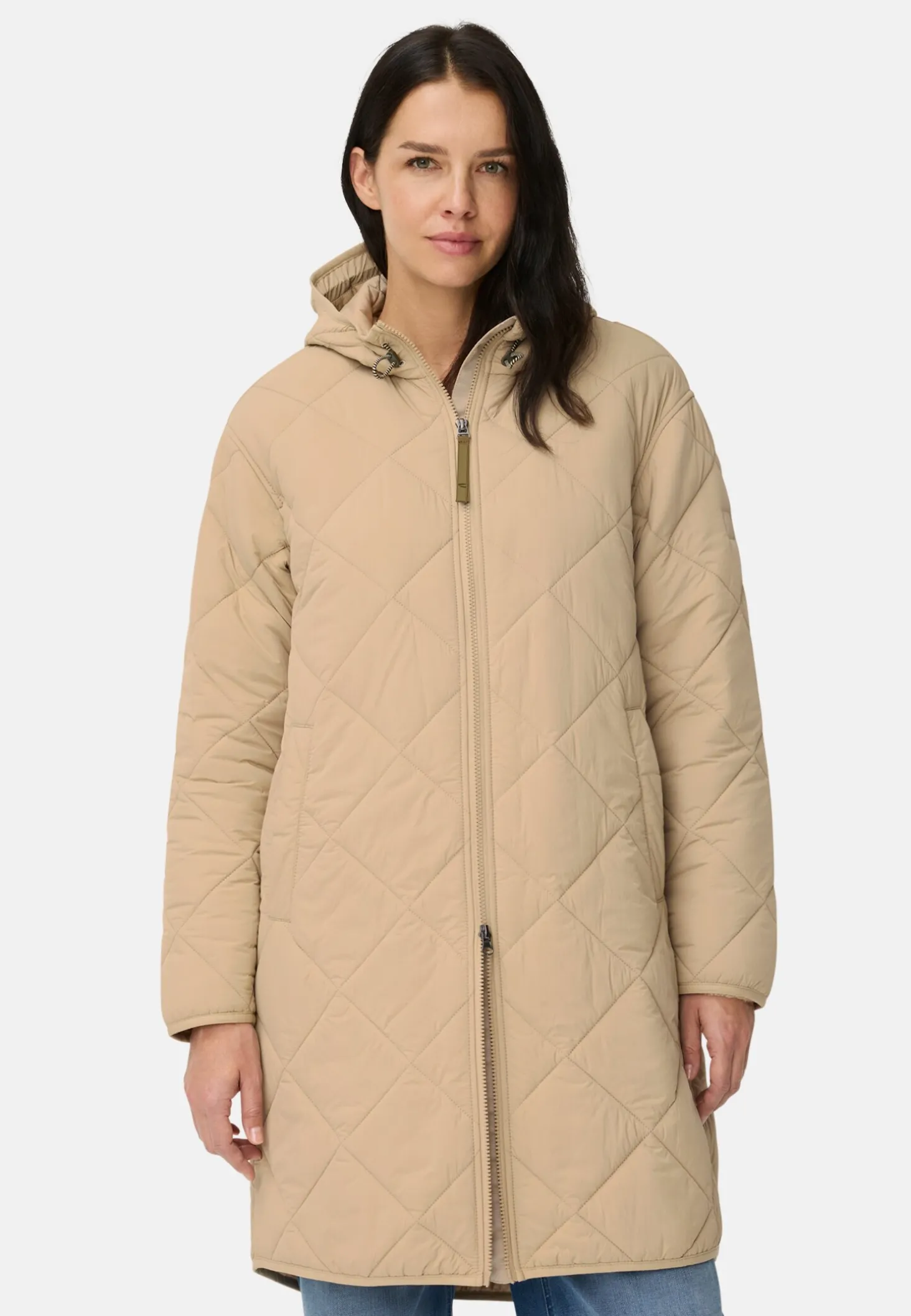 Wasserabweisender Parka mit einem Zwei-Wege Reißverschluss
