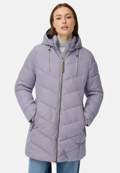 Wattierte Jacke mit abnehmbarer Kapuze