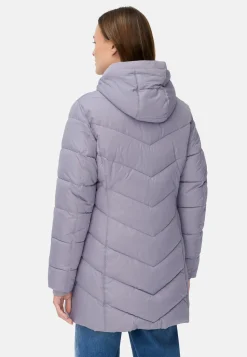 Wattierte Jacke mit abnehmbarer Kapuze