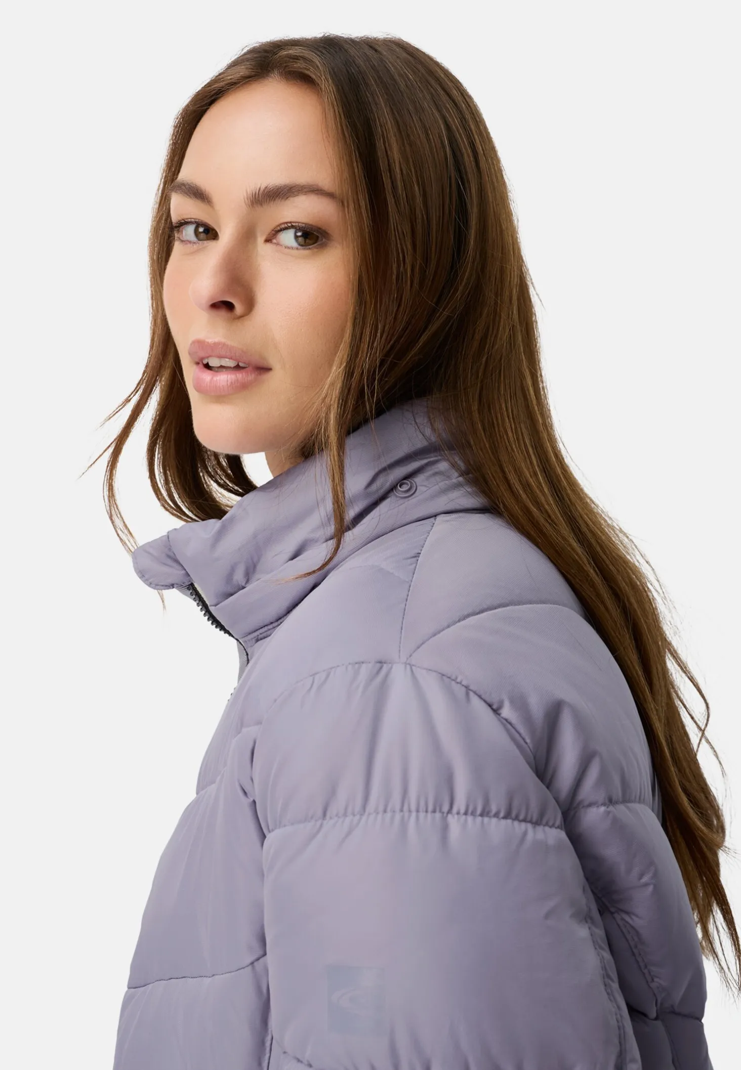 Wattierte Jacke mit abnehmbarer Kapuze