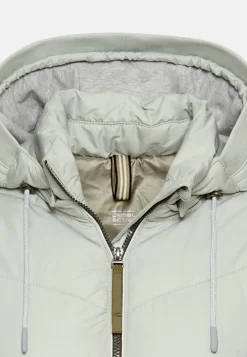 Wattierte Jacke mit abnehmbarer Kapuze