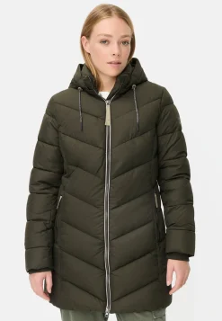 Wattierte Jacke mit abnehmbarer Kapuze
