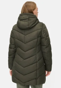 Wattierte Jacke mit abnehmbarer Kapuze