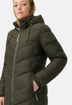 Wattierte Jacke mit abnehmbarer Kapuze