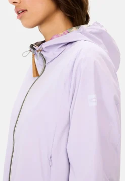 Wendejacke mit Allover-Print und unifarbener Seite