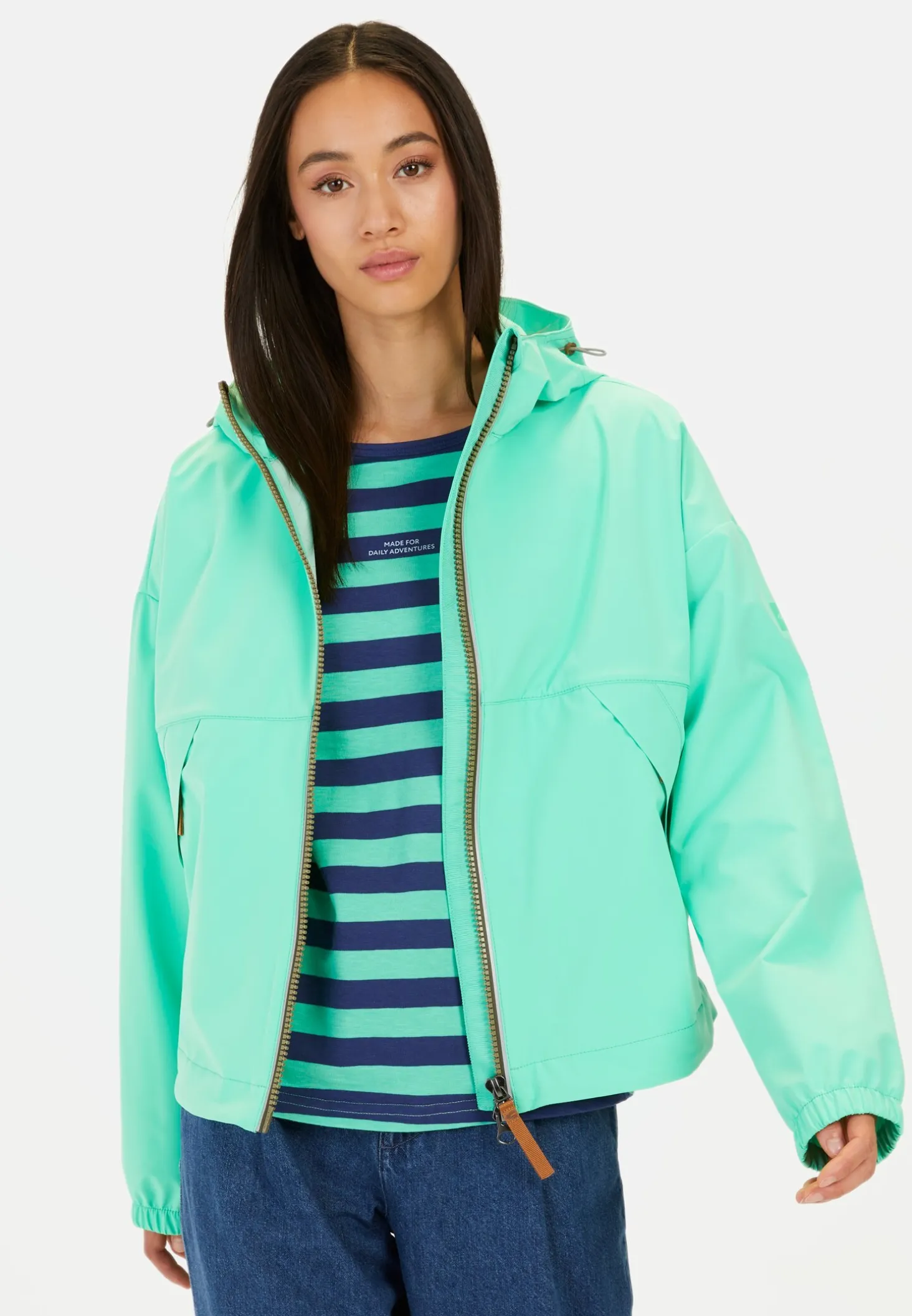 Windbreaker aus recyceltem Polyester